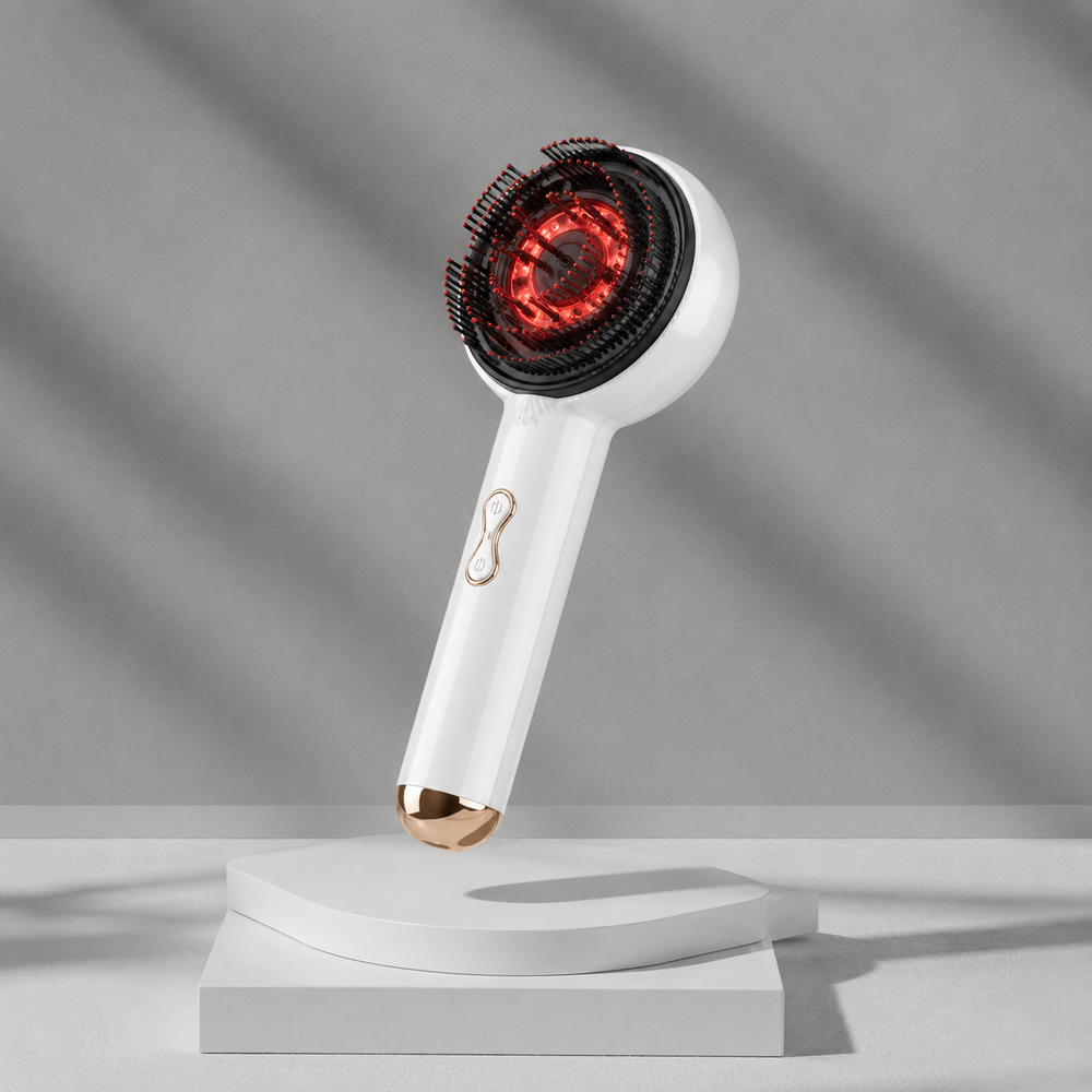 Peine Masajeador Crecimiento Capilar Laser EMS