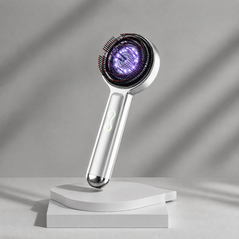 Peine Masajeador Crecimiento Capilar Laser EMS